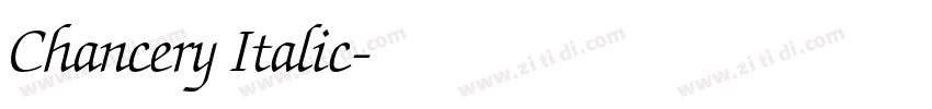 Chancery Italic字体转换